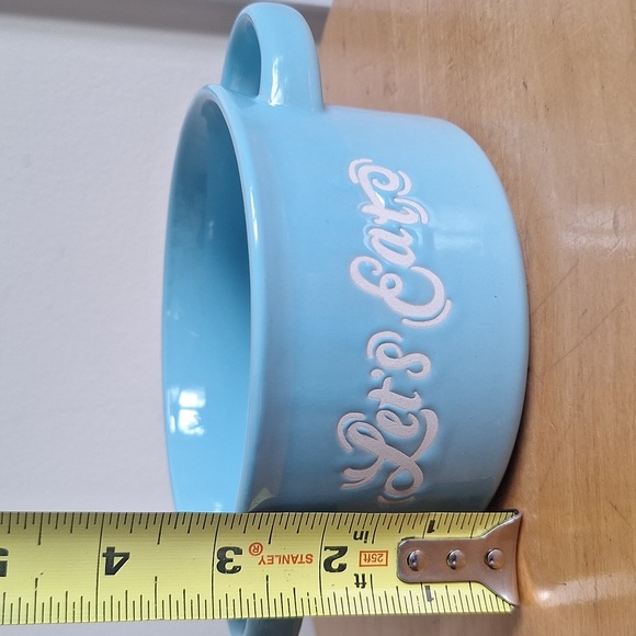 Blue Ceramic Soup Bowl with Handles - Picture 5 of 6